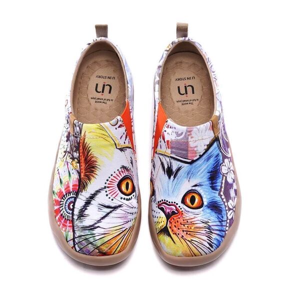 UIN Shoes - UIN Women's Slip On Casual Comfort Soft Walking Shoes(Cheer Up)